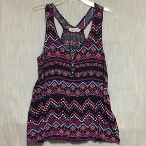 Aztec print tank top